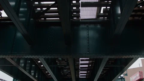 Raised Subway Platform In Queens New York Video stock 128441953