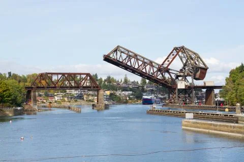 Raised Train Bridge Stock Photos