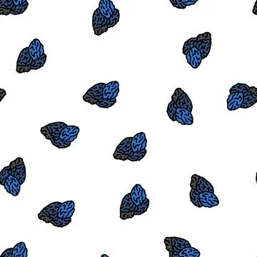 Raisin grape vector seamless pattern 스톡 일러스트