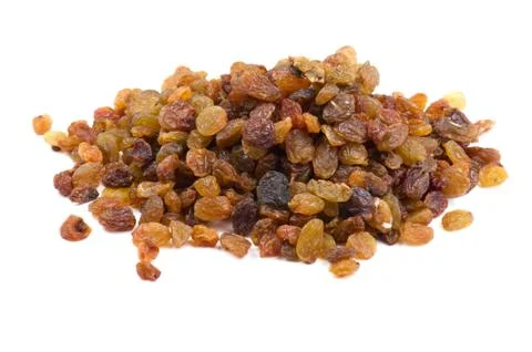 Raisin on white Stock Photos