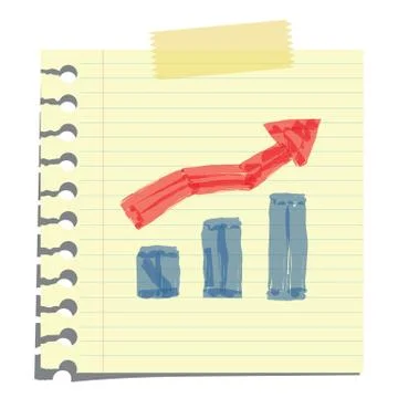 Raising arrow Stock Illustration