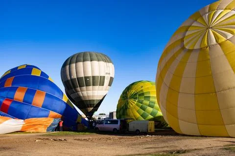 Raising the ballons 스톡 사진