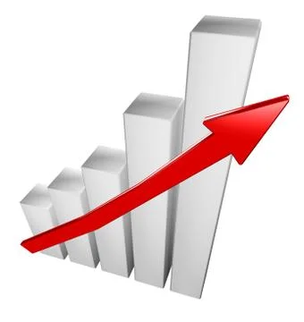 Raising chart Stock Illustration