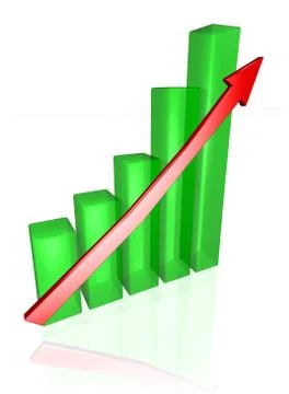 Raising chart Stock Illustration