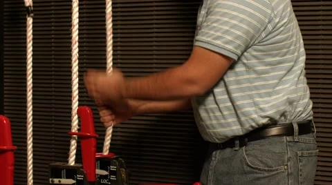 Raising Curtains in a Big Theater Stock Footage 47286750