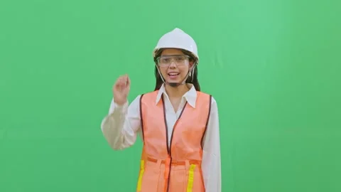 Raising Hand for Question Safety Training Interaction Female Stock-Footage 331861609