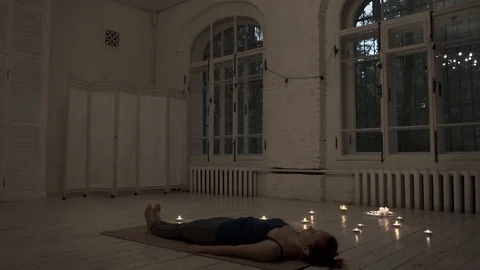 Raising legs side view Stock Footage 92128227