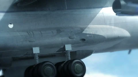 Raising the undercarriage 스톡 동영상 48637064