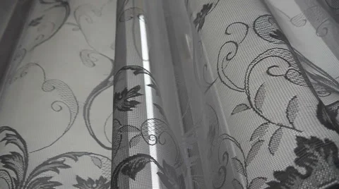 Raising the Window Shades Stock Footage 47711853