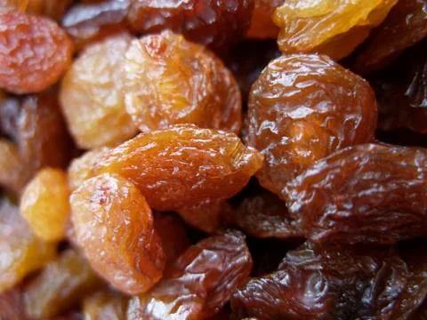 Raisins, close up Stock Photos