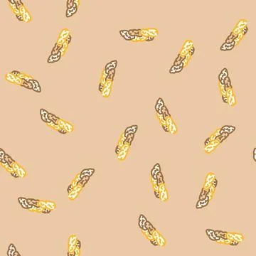 Raisins dried fruit vector seamless pattern Illustrazione stock