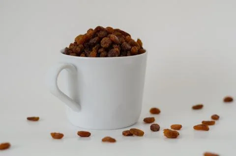 Raisins isolated on white background Stock Photos