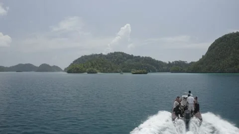 Raja Ampat Islands Indonesia Drone Aerial Stock Footage 236936341