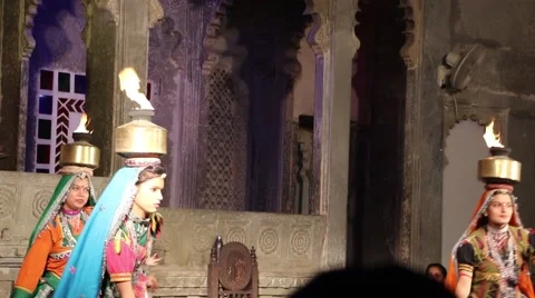 Rajasthai Folk Dance Stock-Footage 54656845