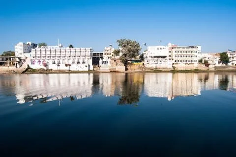 Rajasthan, India. Lake Pichola in Udaipur Stock Photos