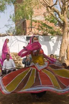 Rajasthani Dancer Stock Photos