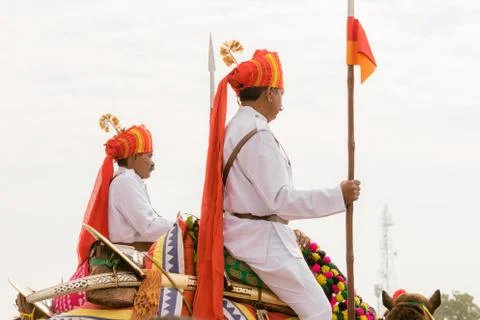 Rajasthani lancer Stock Photos