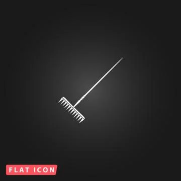 Rake icon. Elements in flat design 스톡 일러스트