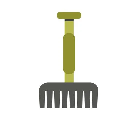 Rake icon illustrated in vector on white background Stock Illustration