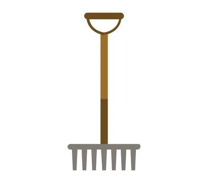 Rake icon illustrated in vector on white background Stock Illustration