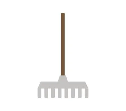 Rake icon illustrated in vector on white background Stock Illustration