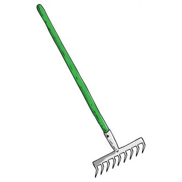 Rake icon. Stock Illustration