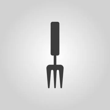 The rake icon. Raking symbol. Flat Stock-Illustration