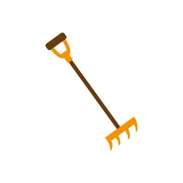 Rake icon. Vector illustration on white isolated background Stock Illustration