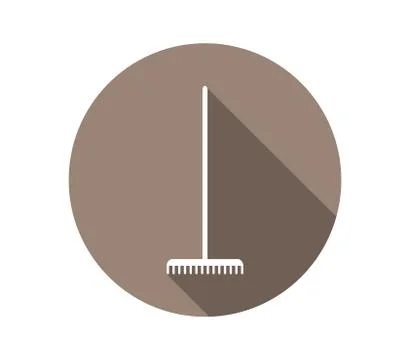 Rake icon on white background Stock Illustration