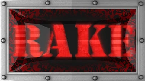 Rake on led Stockbeeldmateriaal 8746424