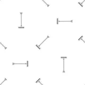 Rake pattern seamless vector Stock Illustration