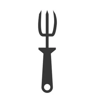 Rake tool icon. Gardening design. Vector graphic Illustrazione stock