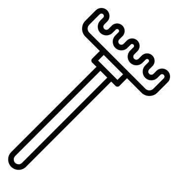 Rake Vector Icon Design Illustration Stock Illustration