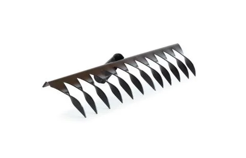Rake on white Stock Photos