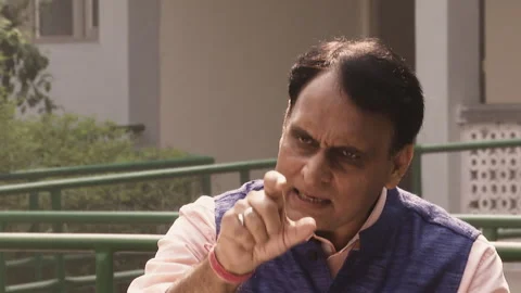Rakesh Sinha Bigwig of India's RSS Talks About Freedom for different faiths Stock Footage 264302925