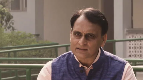 Rakesh Sinha Bigwig of India's RSS Talks About What is the Hindutwa Stock Footage 264303049