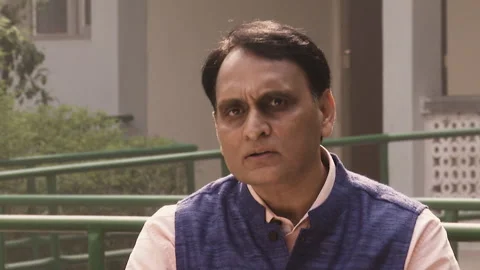 Rakesh Sinha RSS Bigwig: RSS wants to convert every Hindu in a nationalist Hindu Stock Footage 264302929