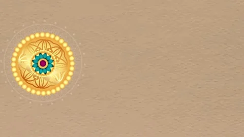 Rakhi with Mandala Animated background Stock Footage 314217315