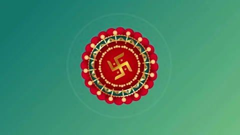 Rakhi with Mandala Animated background Video stock 314217322