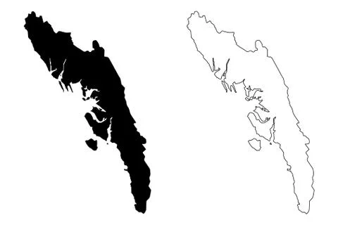 Rakhine State map vector.... Stock Illustration