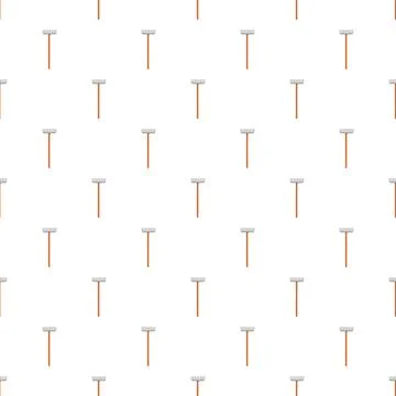 Raking garden tool repeating seamless pattern background 스톡 일러스트