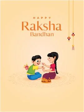 Raksha Bandhan (Indian traditional festival) Stock Illustration