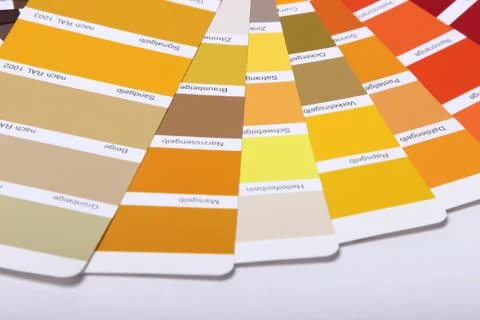 Ral colours on white background Stock Photos