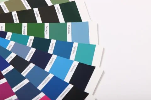 Ral colours on white background Stock Photos