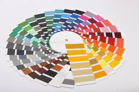 Ral colours on white background Stock Photos