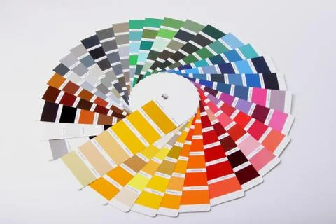 Ral colours on white background Stock Photos