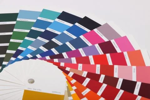 Ral colours on white background Stock Photos