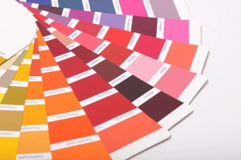Ral colours on white background Stock Photos
