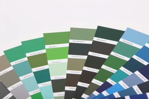 Ral colours on white background Stock Photos