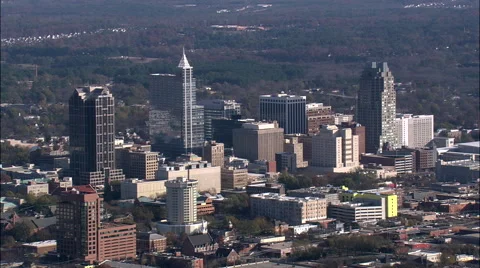 Raleigh aerial Stock Footage 65428280
